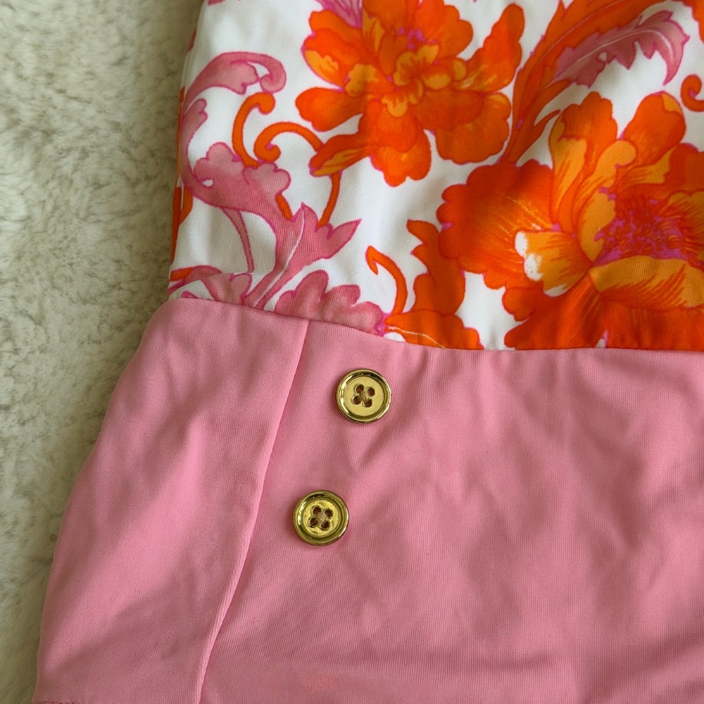Janie and Jack Clementine Bloom One Piece Floral Swimsuit Size 12-18 Months - Picture 5 of 10